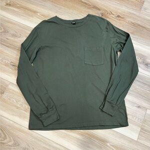 MONROW Green Long Sleeve Tee Size Large